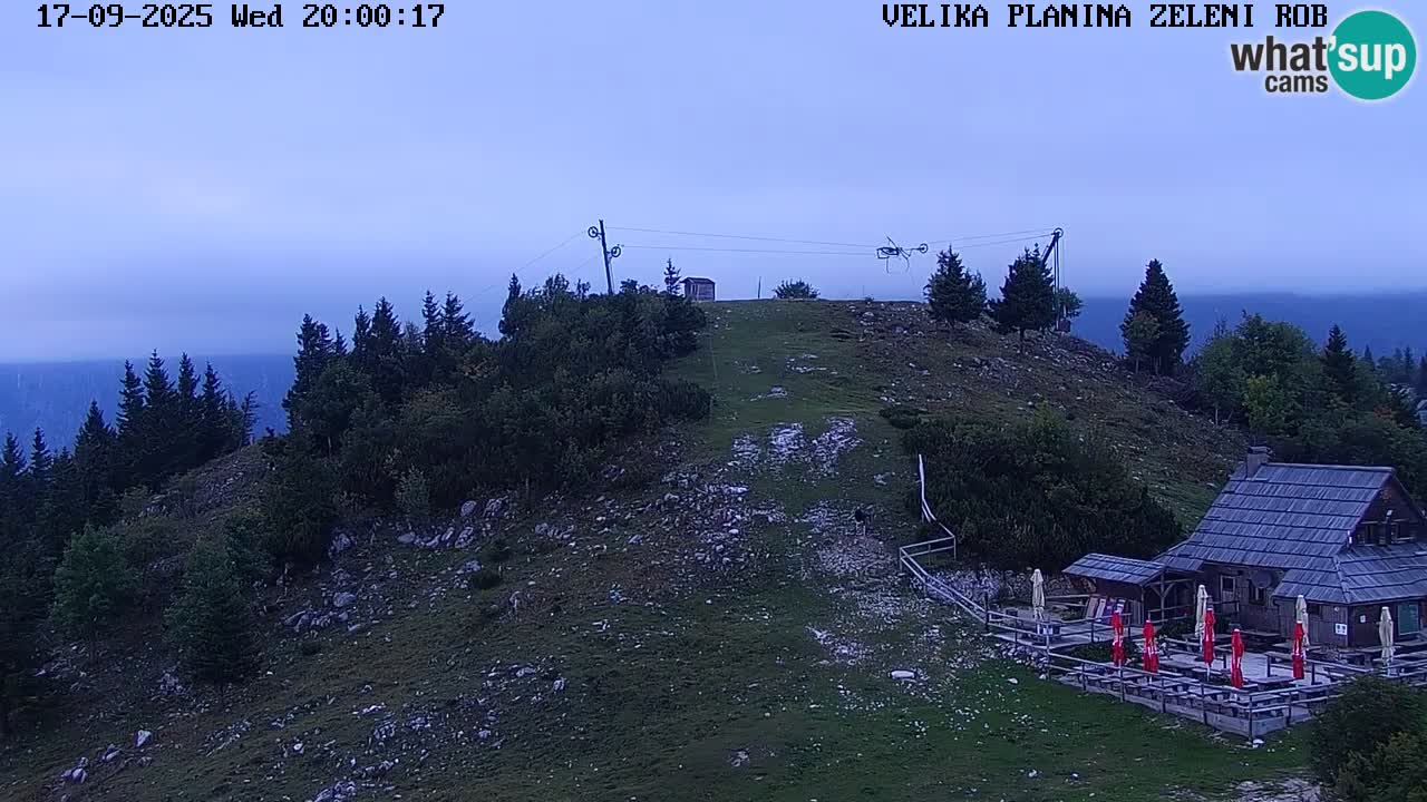 Zeleni Rob | Webcam en vivo Velika Planina