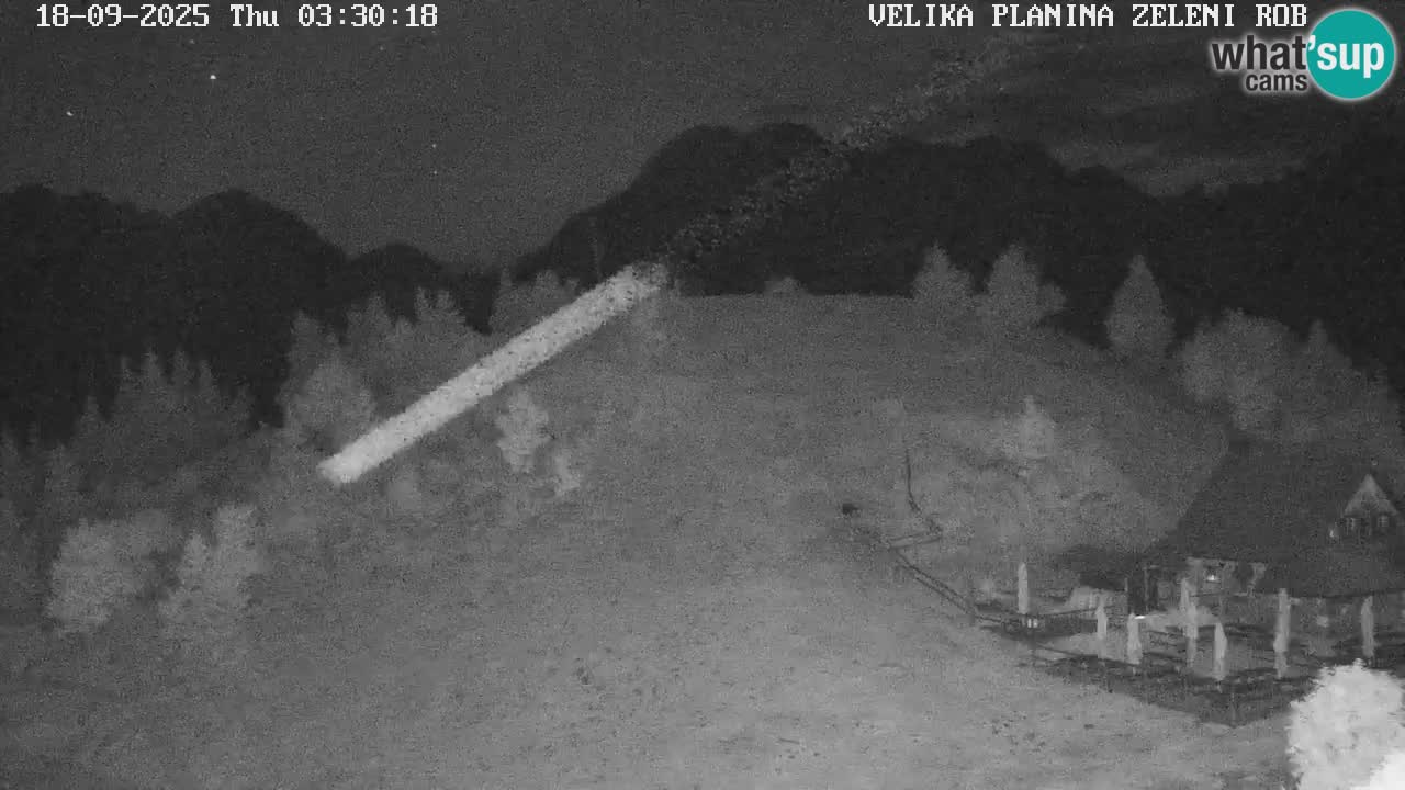 Zeleni Rob – kamera v živo | Velika Planina