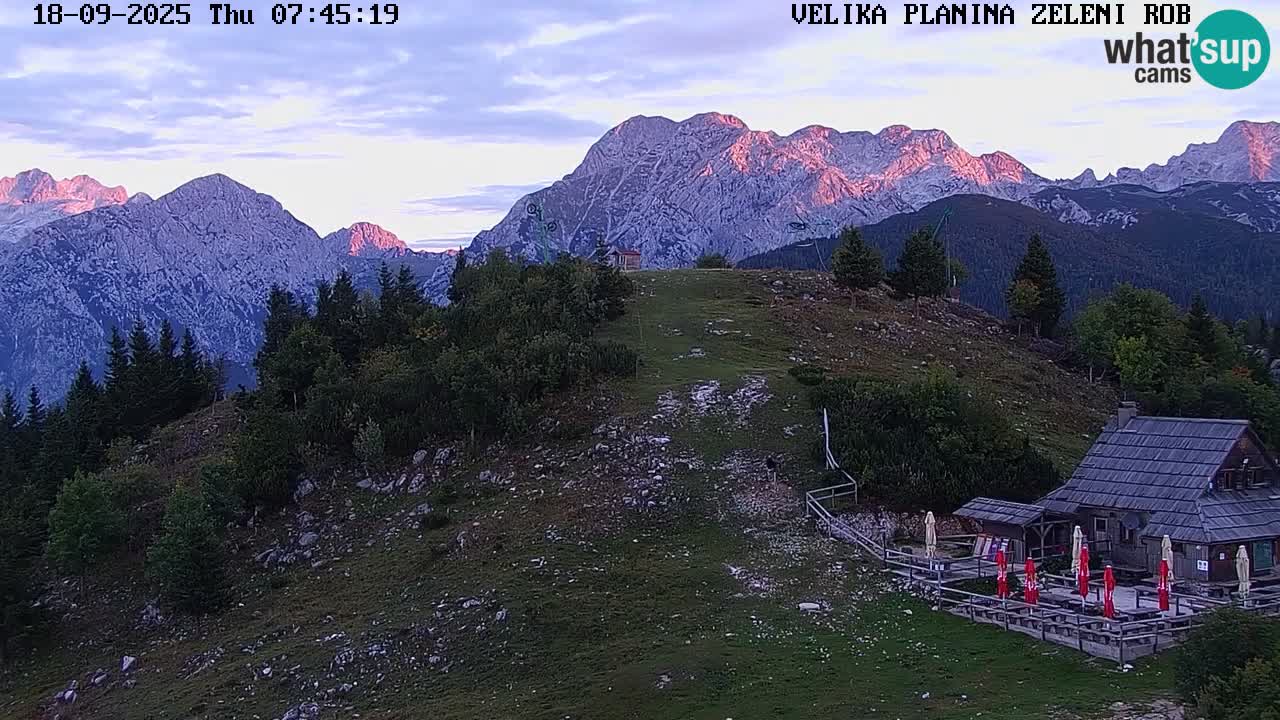Zeleni Rob | Web kamera Velika Planina