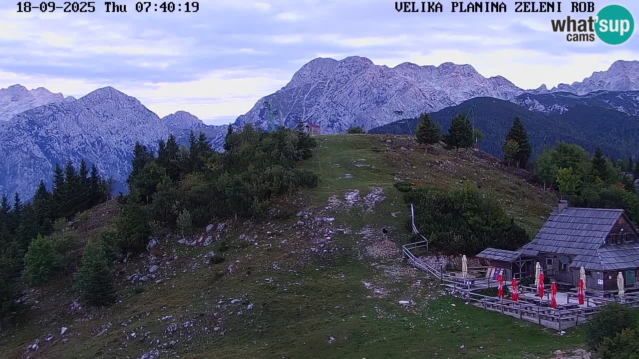 Zeleni Rob | Webcam en vivo Velika Planina