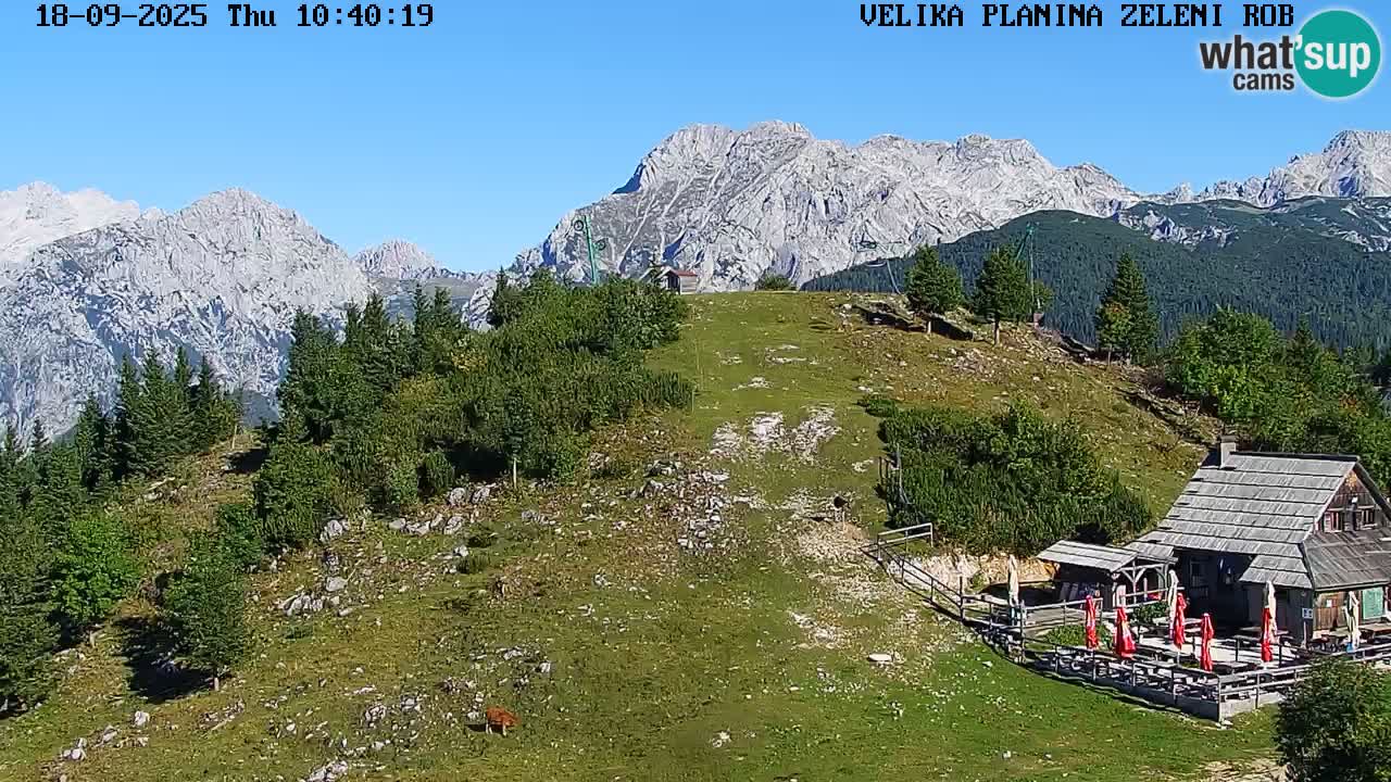 Zeleni Rob | Webcam en vivo Velika Planina