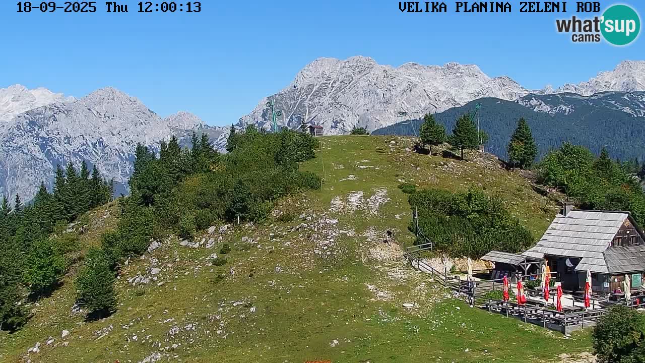 Zeleni Rob | Web kamera Velika Planina