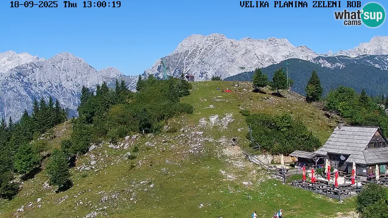 Zeleni Rob – kamera v živo | Velika Planina