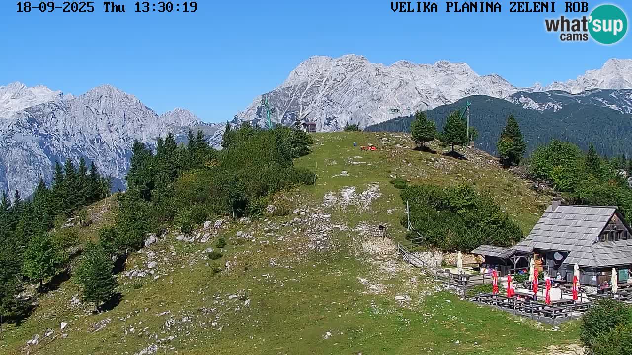 Zeleni Rob | Webcam en vivo Velika Planina