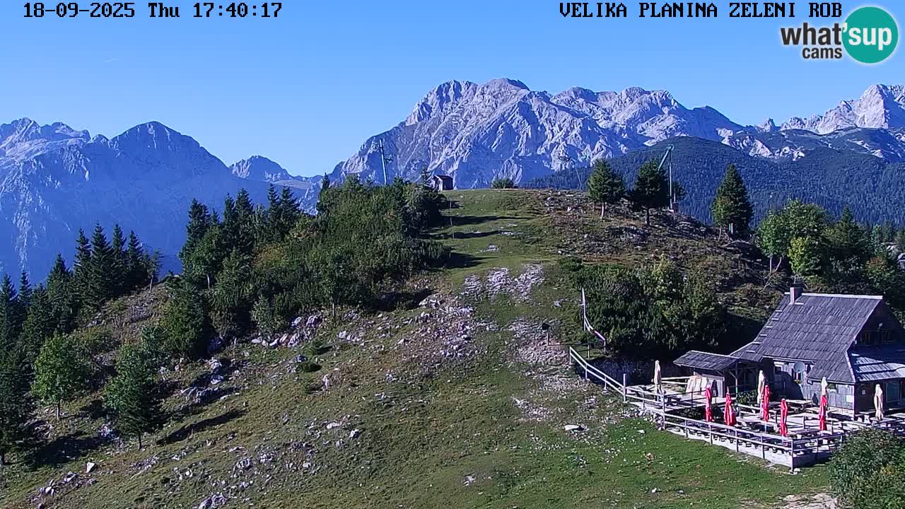 Zeleni Rob – kamera v živo | Velika Planina