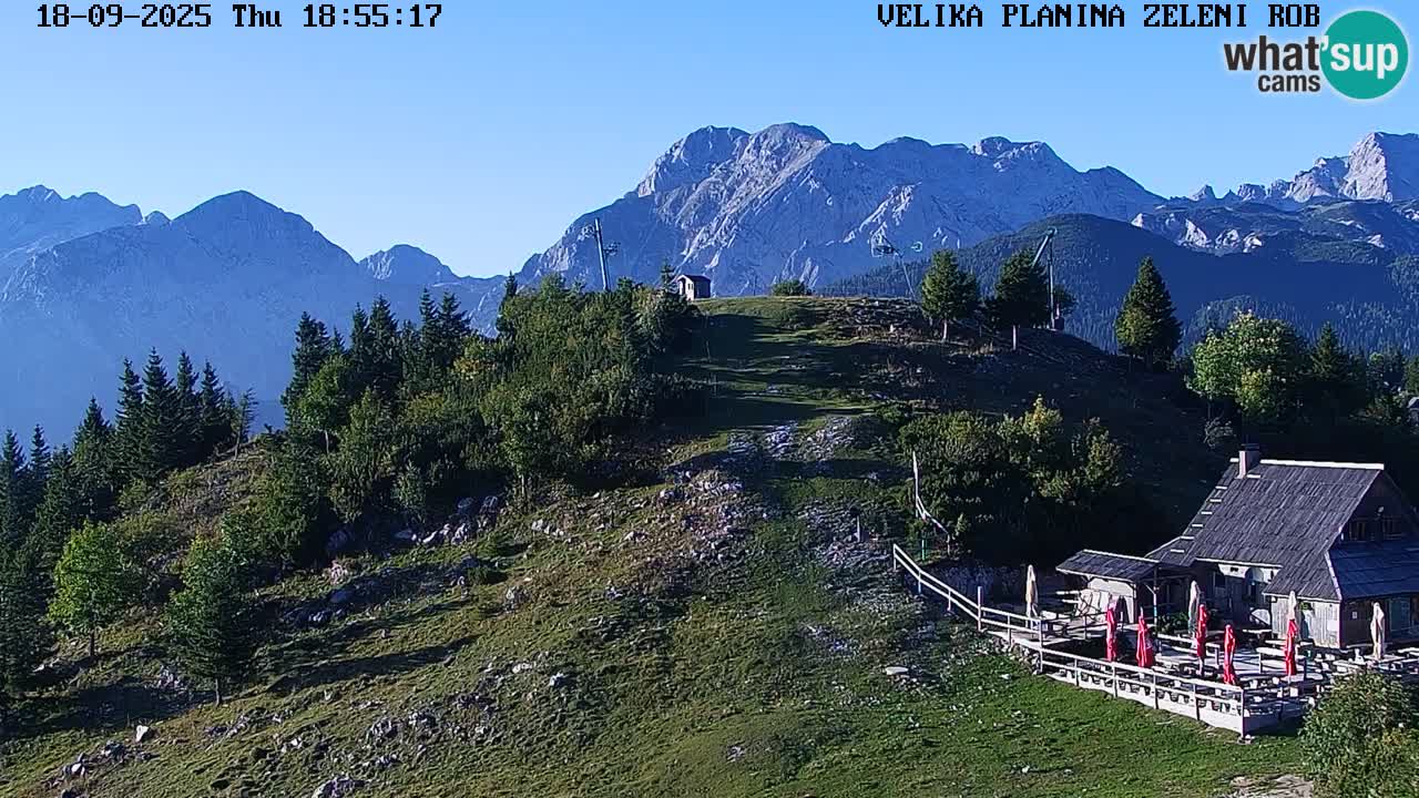 Zeleni Rob – kamera v živo | Velika Planina