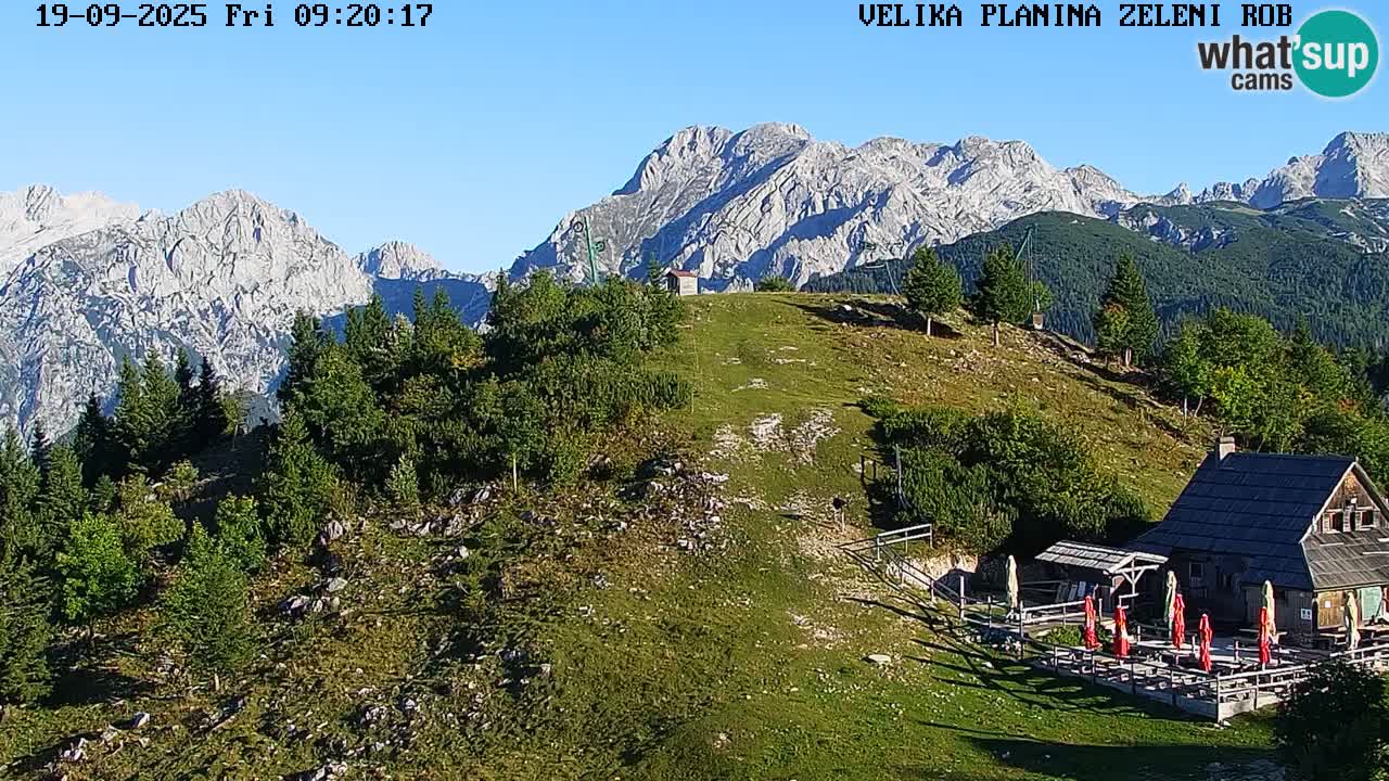 Zeleni Rob | Web kamera Velika Planina
