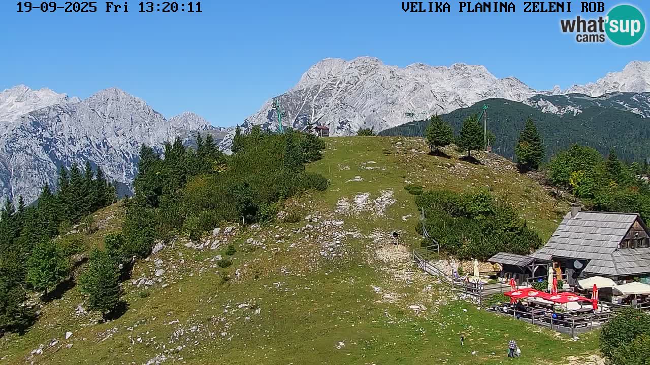 Zeleni Rob – kamera v živo | Velika Planina