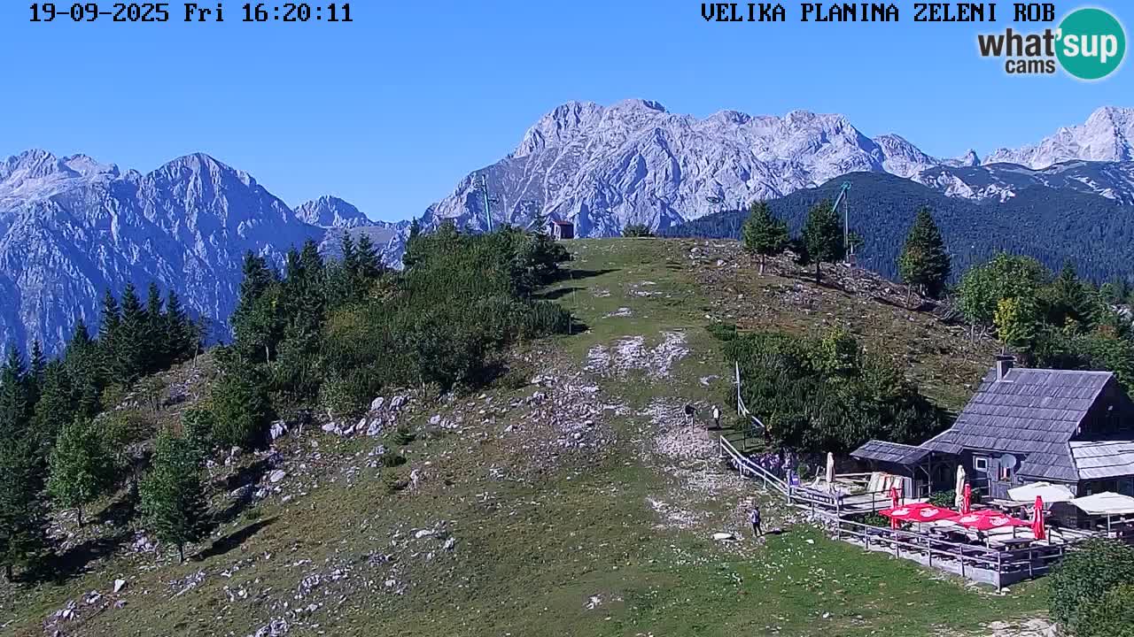 Zeleni Rob – kamera v živo | Velika Planina