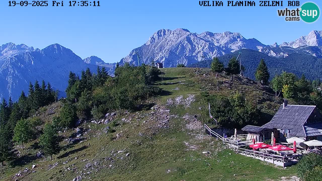 Zeleni Rob – kamera v živo | Velika Planina