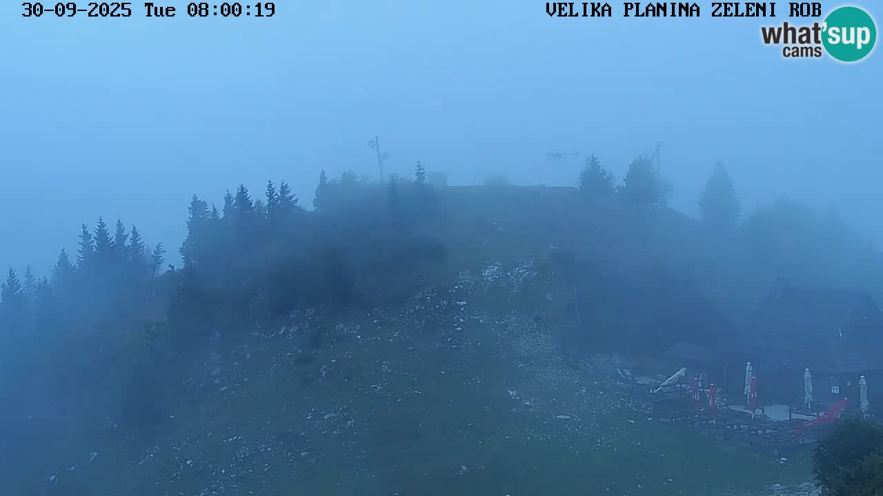 Zeleni Rob | Webcam en vivo Velika Planina