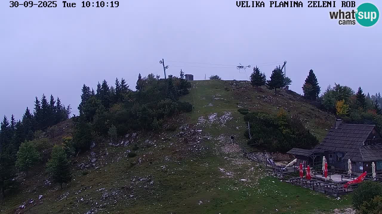 Zeleni Rob | Webcam en vivo Velika Planina