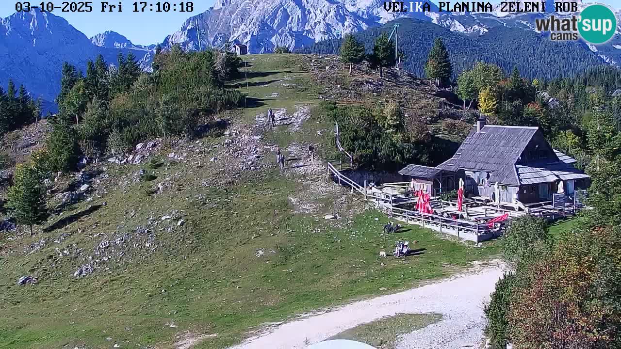 Zeleni Rob | Webcam en vivo Velika Planina