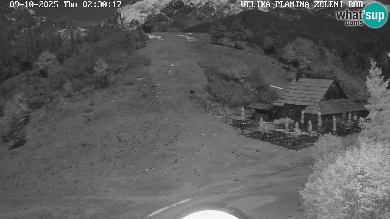 Zeleni Rob – kamera v živo | Velika Planina