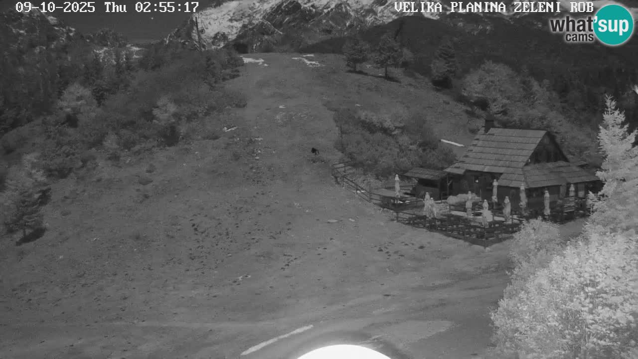 Zeleni Rob | Webcam en vivo Velika Planina