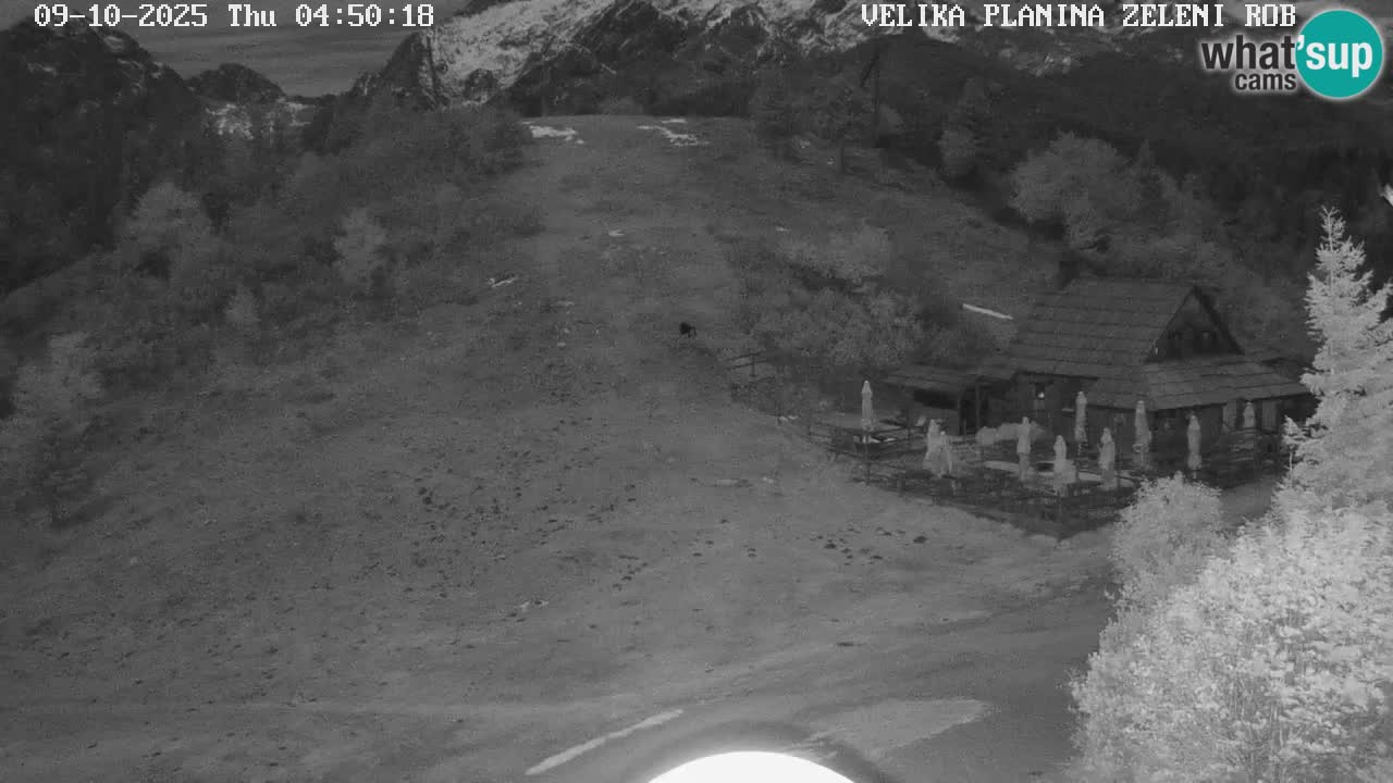 Zeleni Rob – kamera v živo | Velika Planina