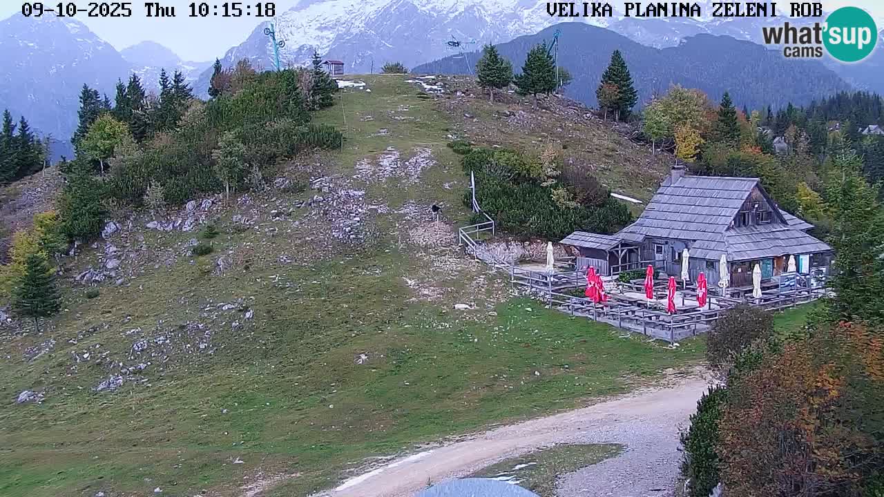 Zeleni Rob – kamera v živo | Velika Planina