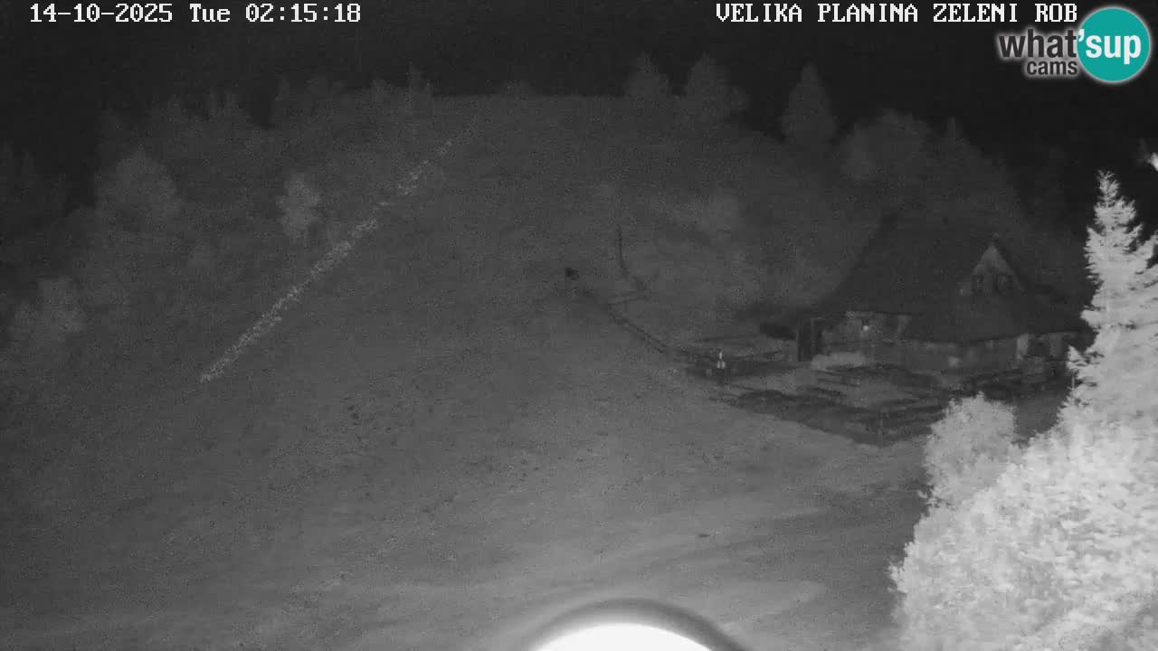 Zeleni Rob – kamera v živo | Velika Planina