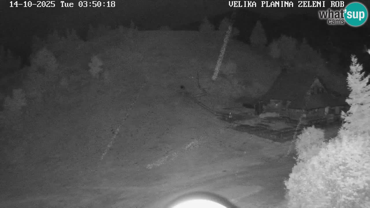 Zeleni Rob – kamera v živo | Velika Planina