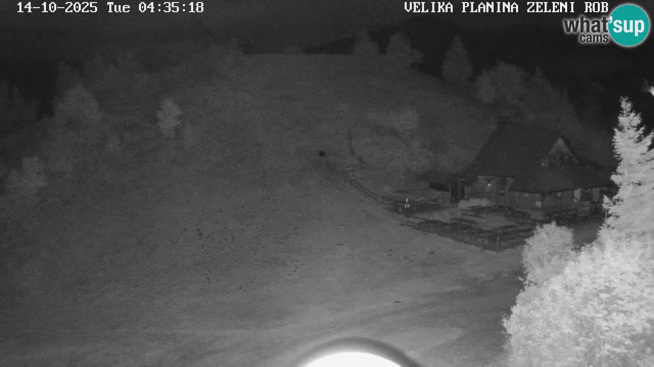 Zeleni Rob – kamera v živo | Velika Planina