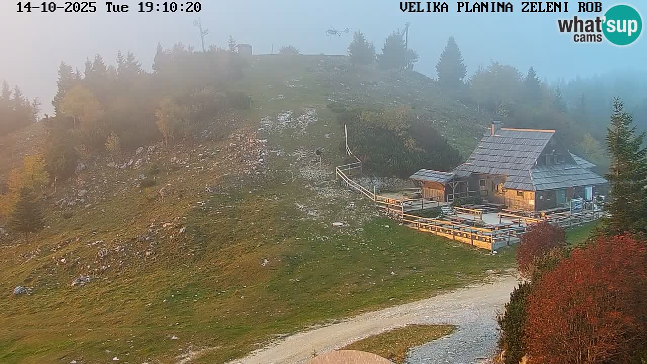 Zeleni Rob | Webcam en vivo Velika Planina