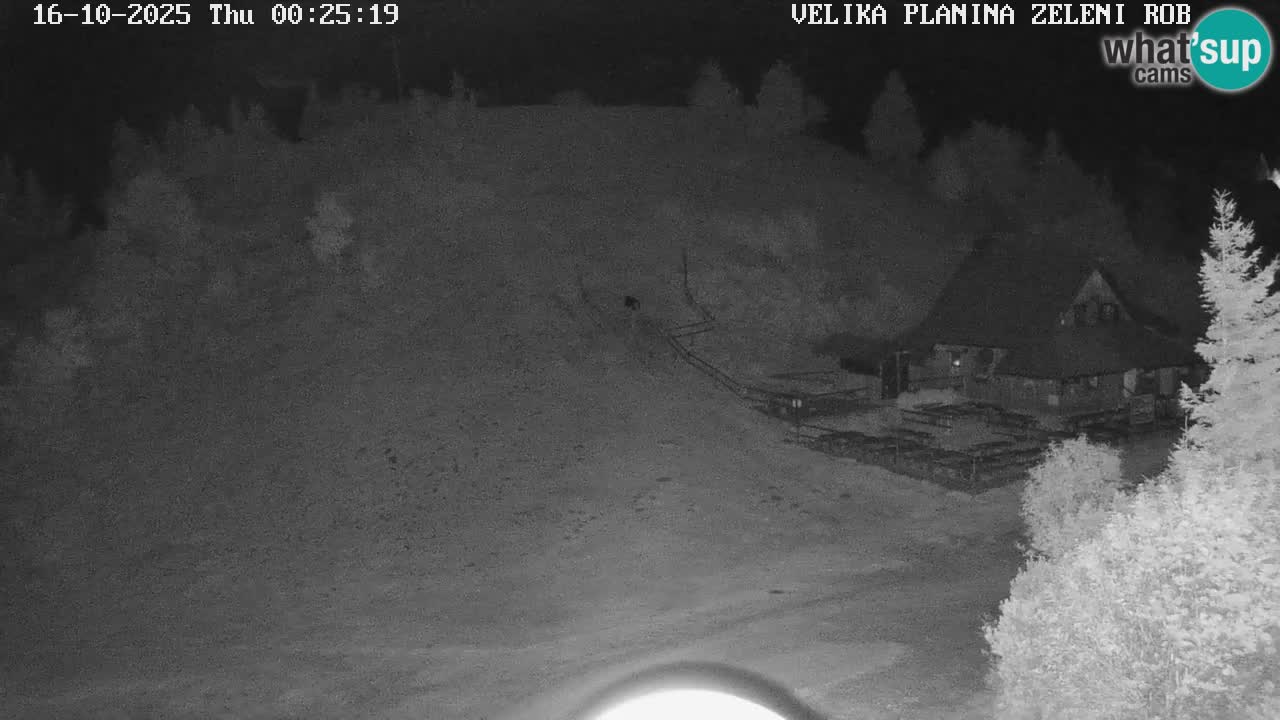 Zeleni Rob – kamera v živo | Velika Planina