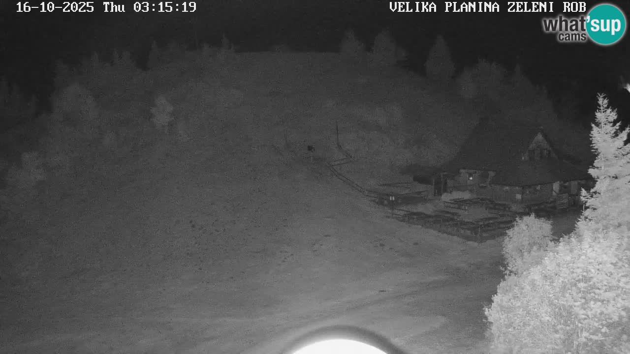 Zeleni Rob | Webcam en vivo Velika Planina