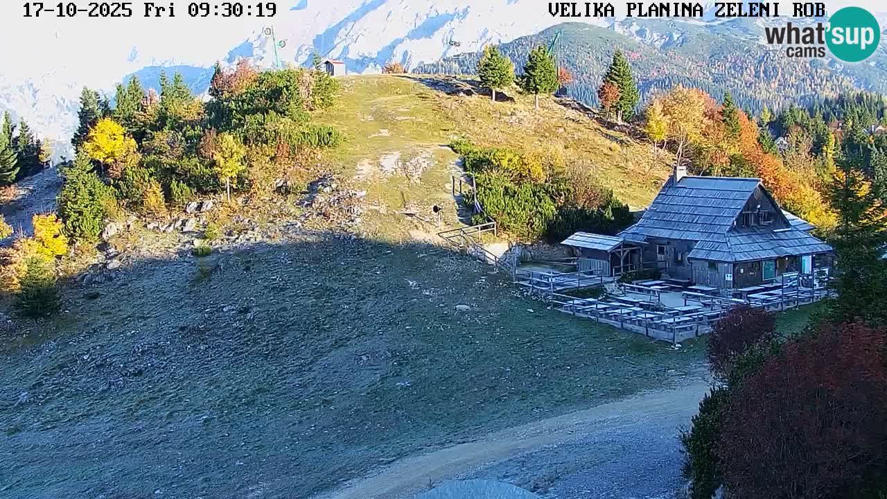Zeleni Rob | Web kamera Velika Planina