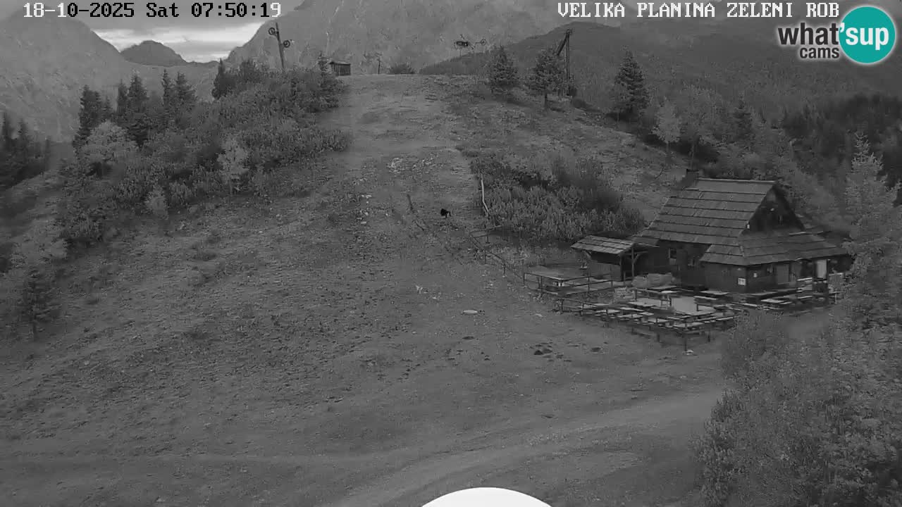 Zeleni Rob – kamera v živo | Velika Planina
