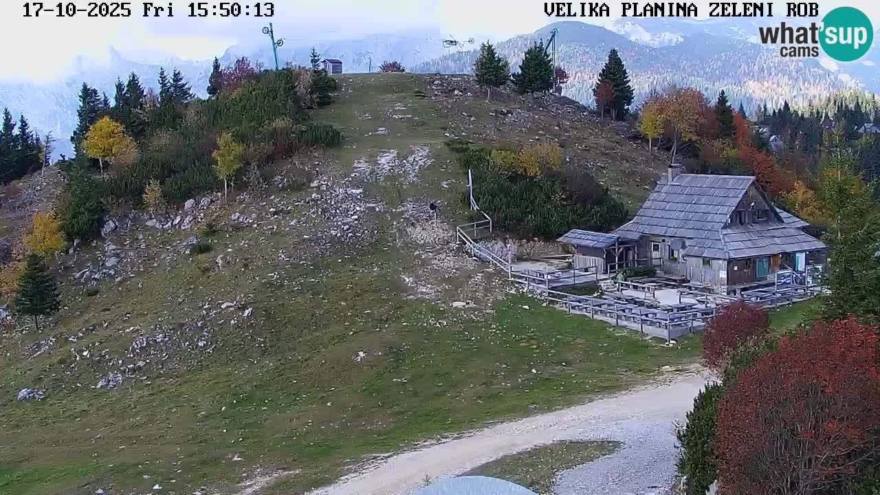 Zeleni Rob | Webcam en vivo Velika Planina