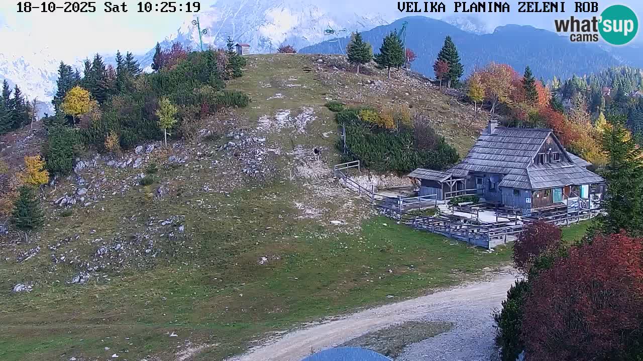Zeleni Rob – kamera v živo | Velika Planina