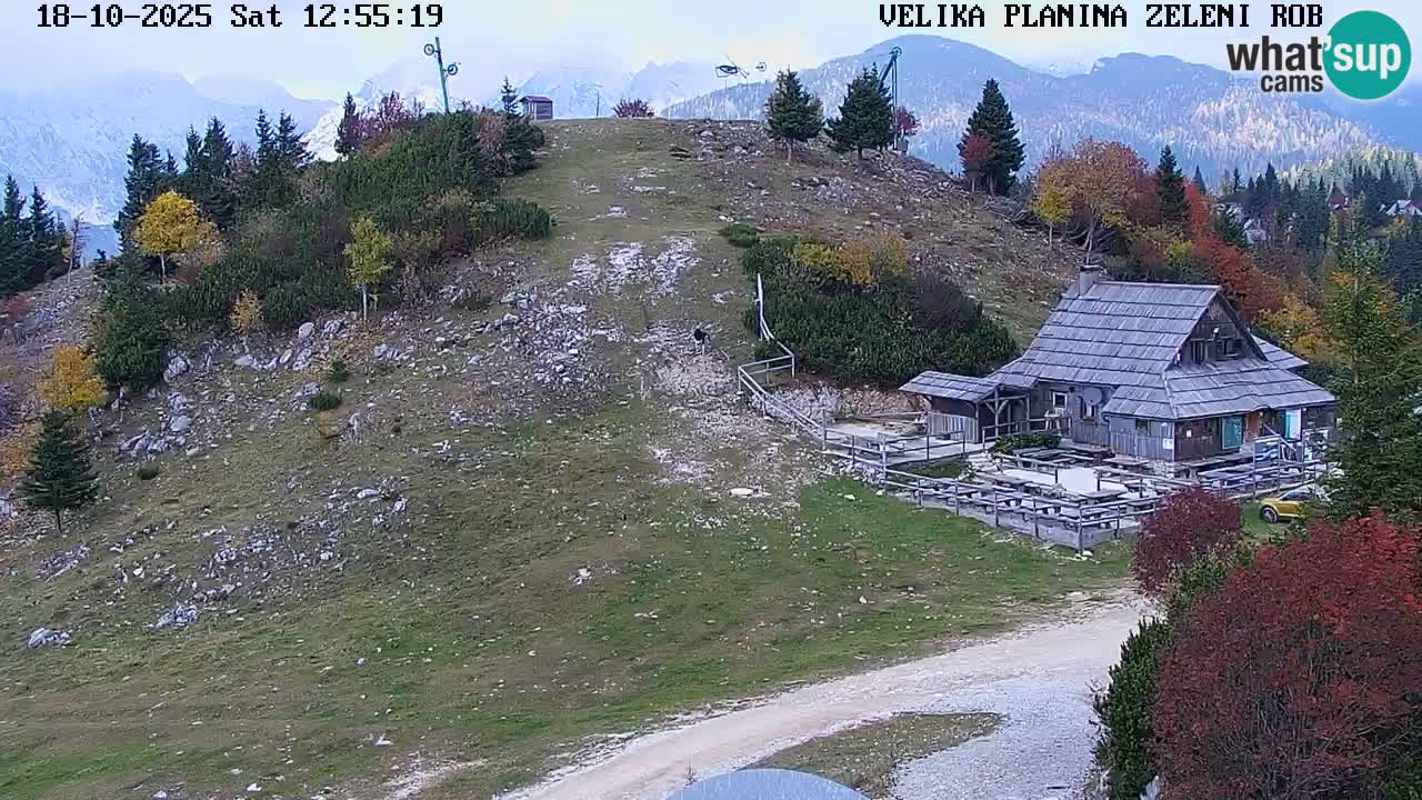 Zeleni Rob – kamera v živo | Velika Planina