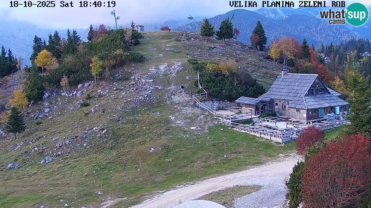 Zeleni Rob | Webcam en vivo Velika Planina