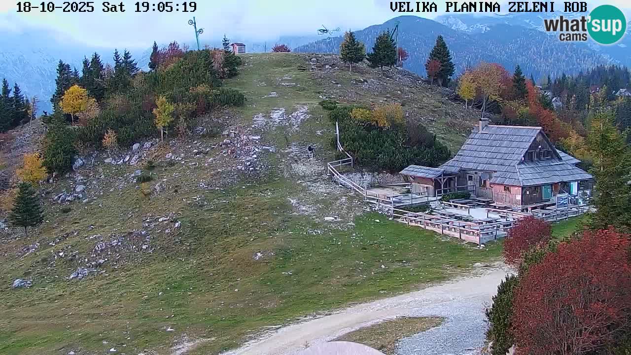 Zeleni Rob | Webcam en vivo Velika Planina