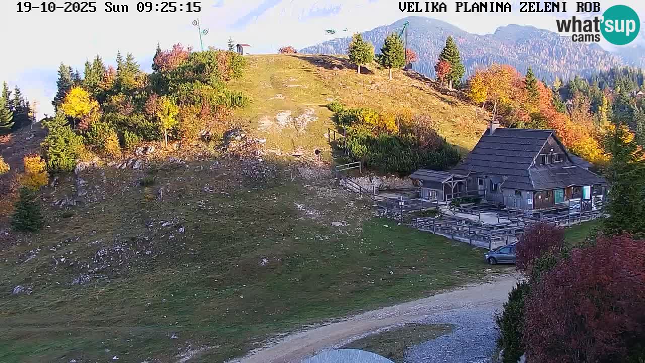 Zeleni Rob | Web kamera Velika Planina