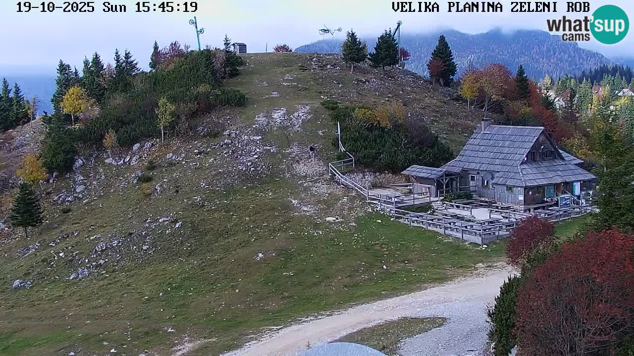 Zeleni Rob – kamera v živo | Velika Planina