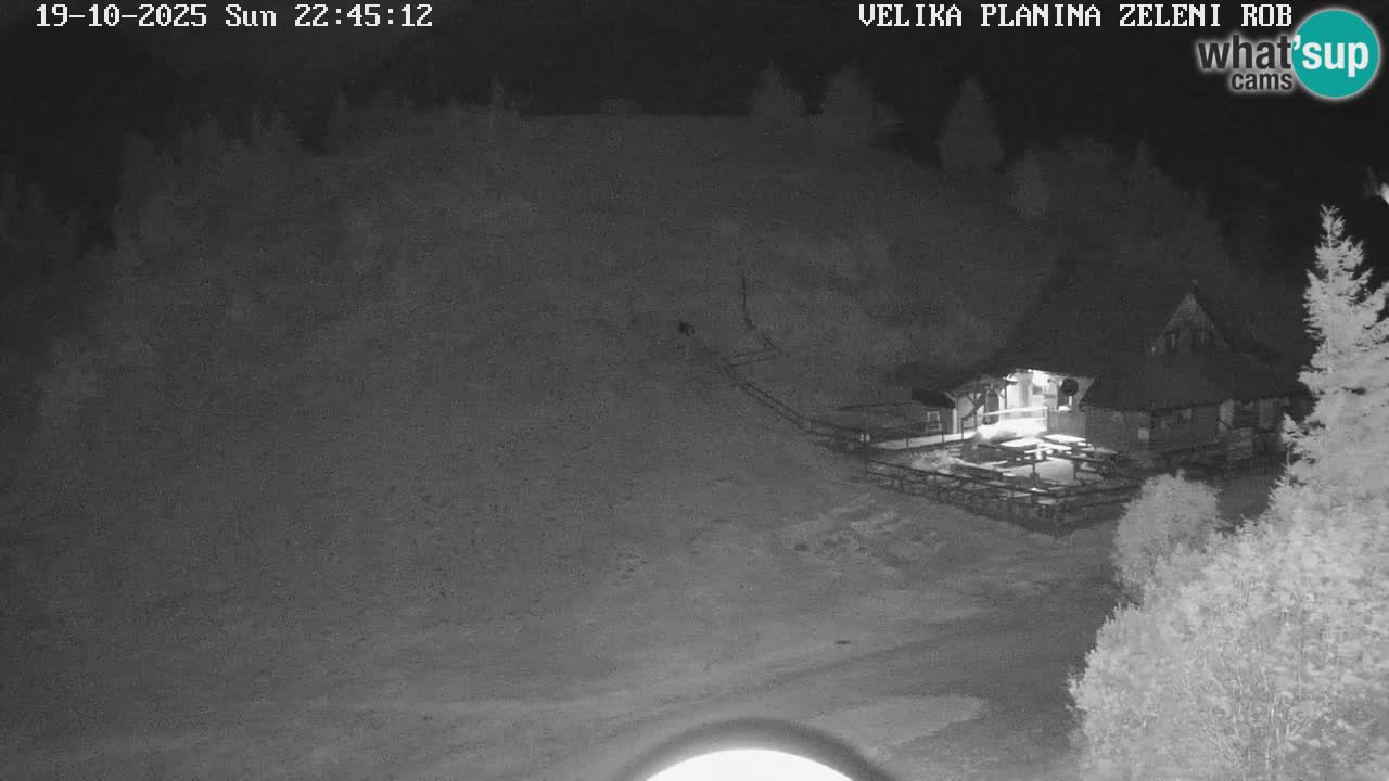Zeleni Rob – kamera v živo | Velika Planina