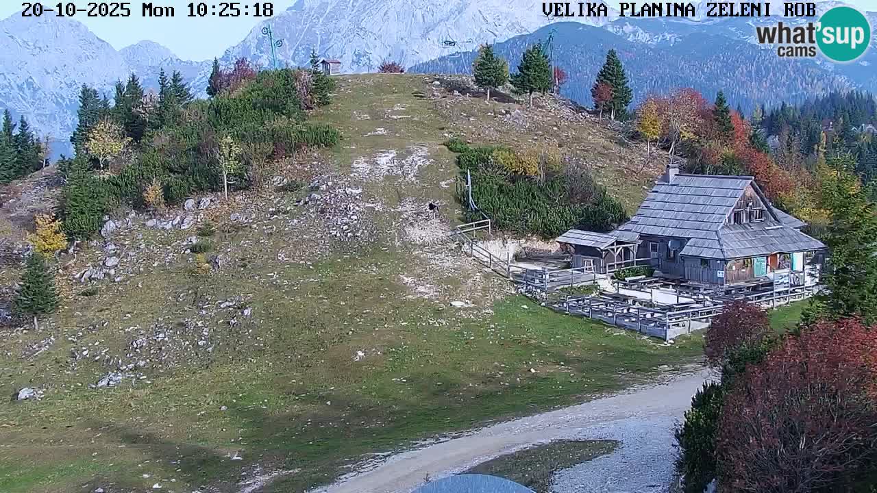 Zeleni Rob | Webcam en vivo Velika Planina