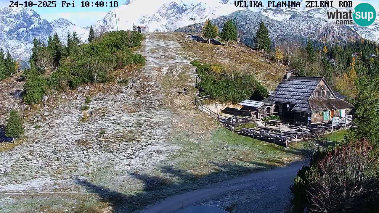 Zeleni Rob | Webcam en vivo Velika Planina