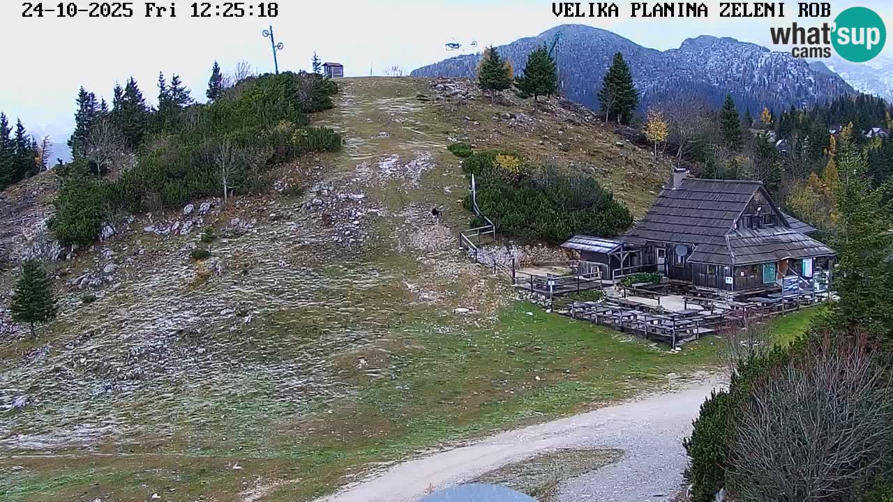 Zeleni Rob | Webcam en vivo Velika Planina