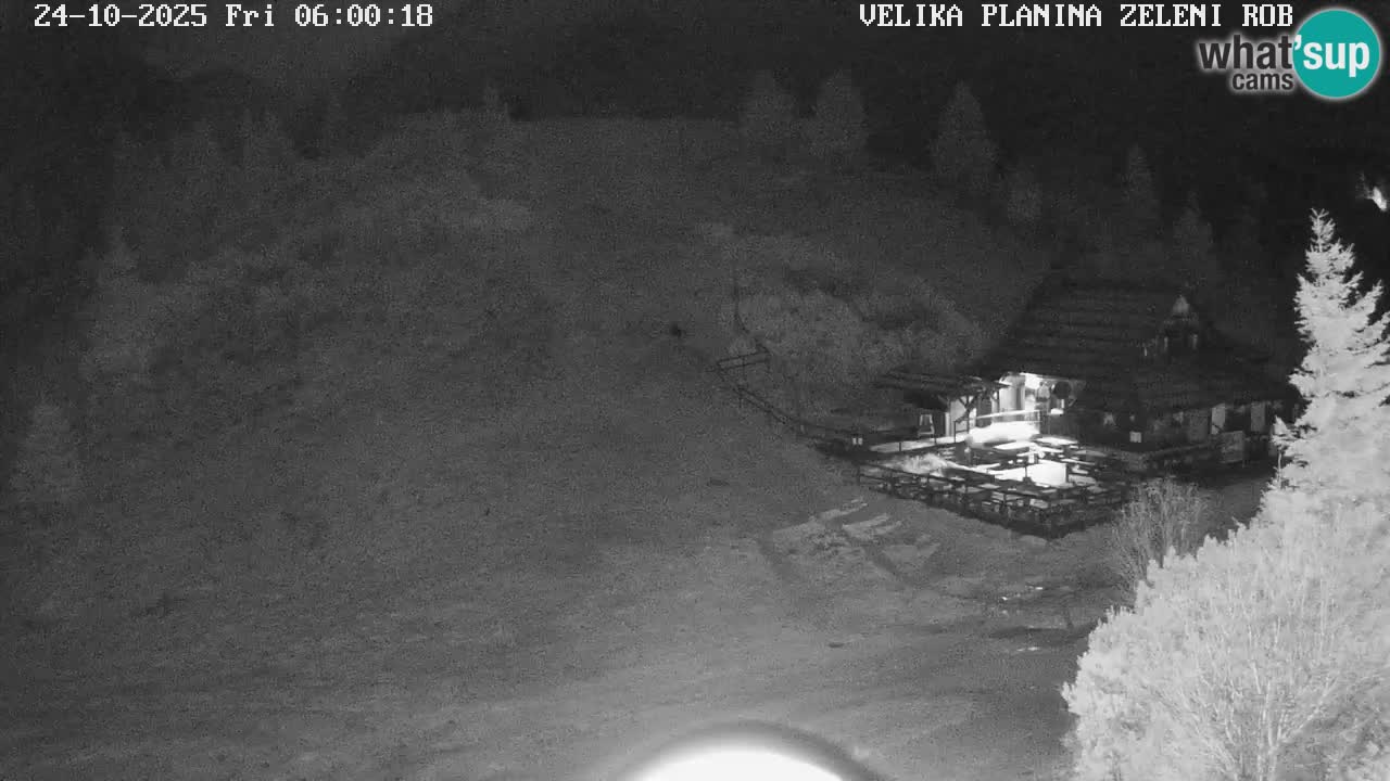 Zeleni Rob – kamera v živo | Velika Planina