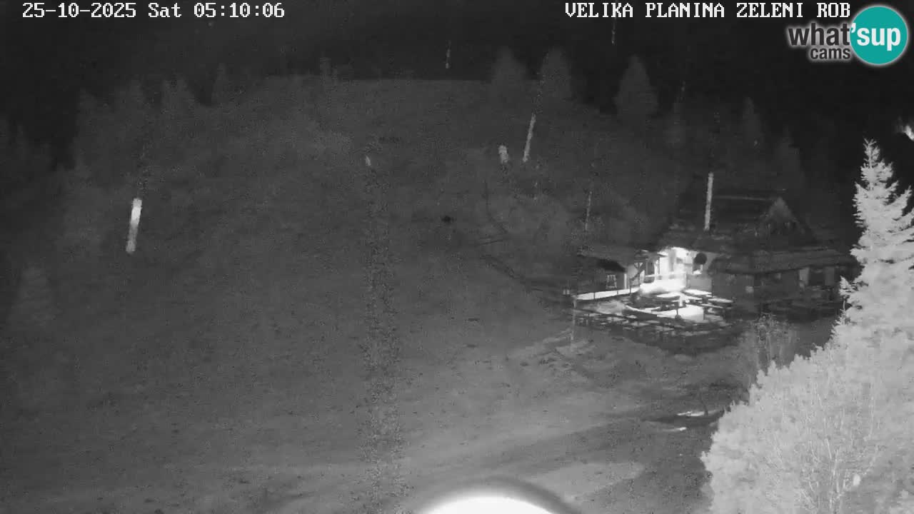Zeleni Rob – kamera v živo | Velika Planina