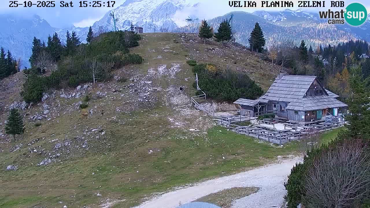 Zeleni Rob | Webcam en vivo Velika Planina