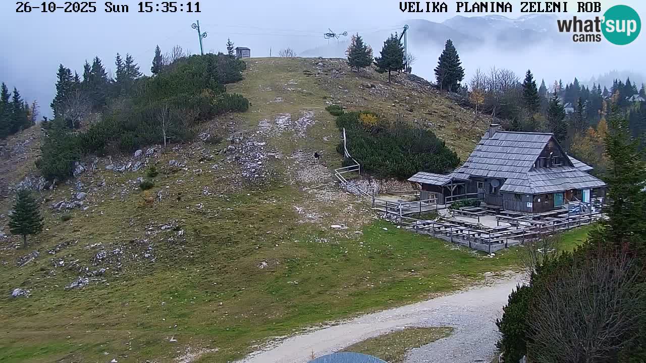 Zeleni Rob | Webcam en vivo Velika Planina