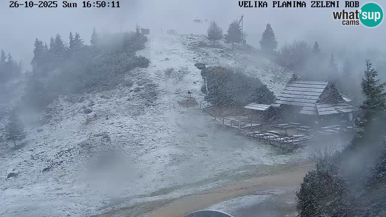 Zeleni Rob – kamera v živo | Velika Planina