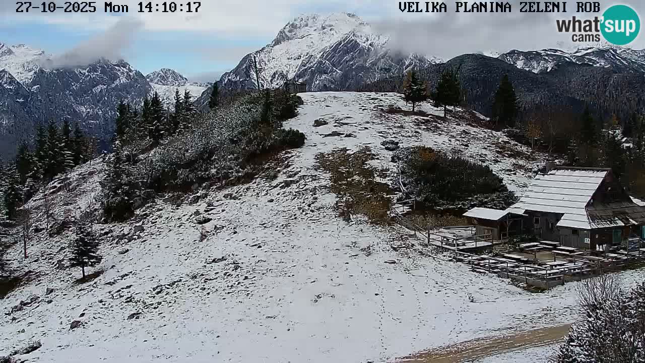 Zeleni Rob – kamera v živo | Velika Planina