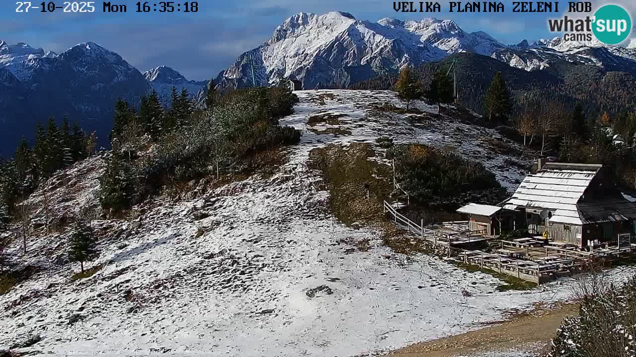 Zeleni Rob – kamera v živo | Velika Planina