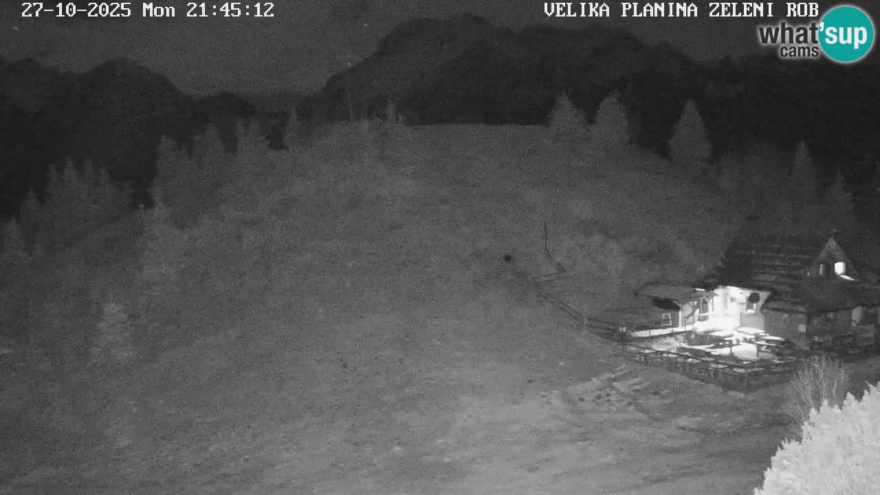 Zeleni Rob – kamera v živo | Velika Planina