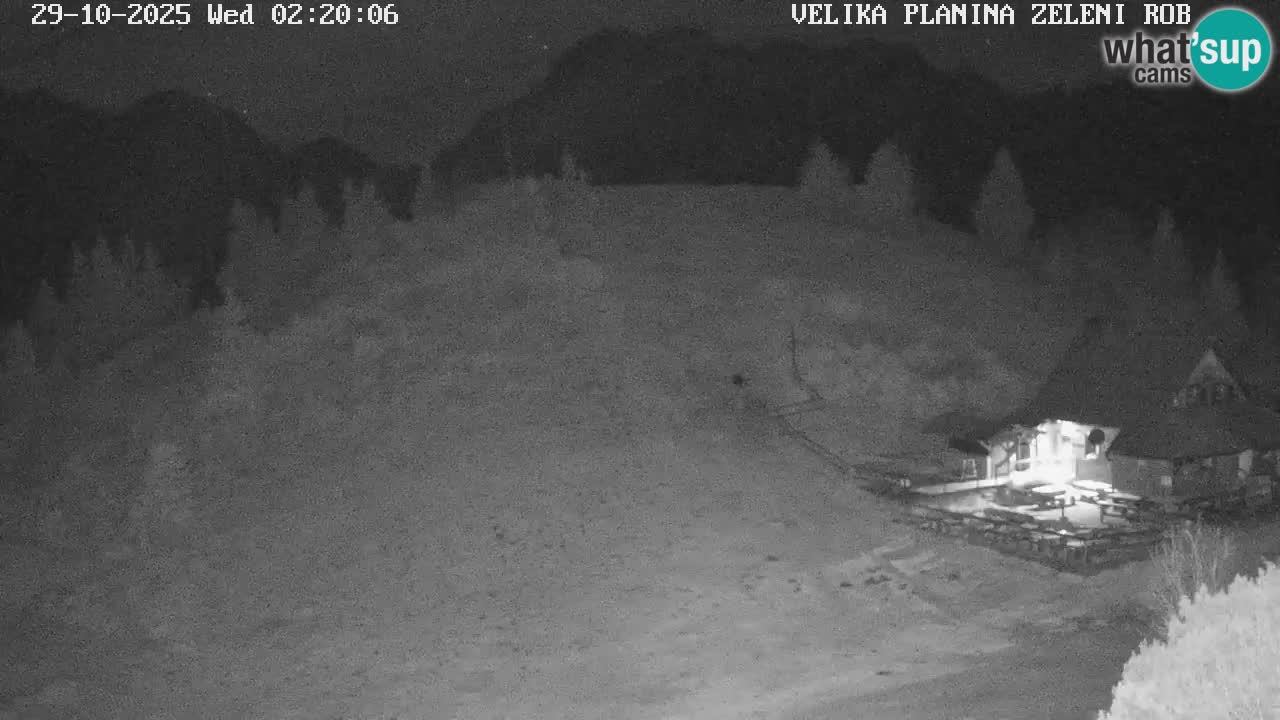 Zeleni Rob – kamera v živo | Velika Planina