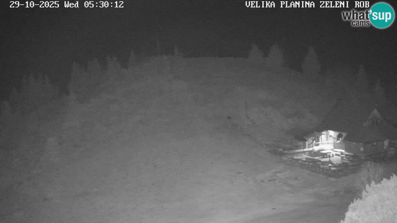Zeleni Rob – kamera v živo | Velika Planina